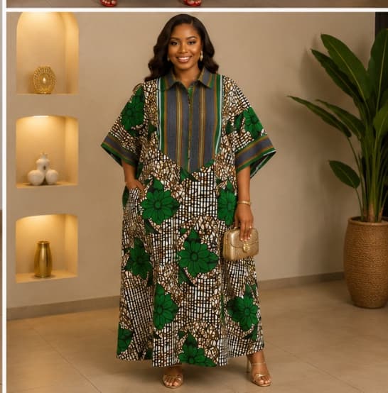 Luxury Ankara bubu gown